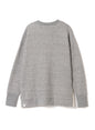 Tencel Brushed Fleece, Long Sleeve Side Slit Crew Neck Sweat Shirts, #802-754、HT Charcoal