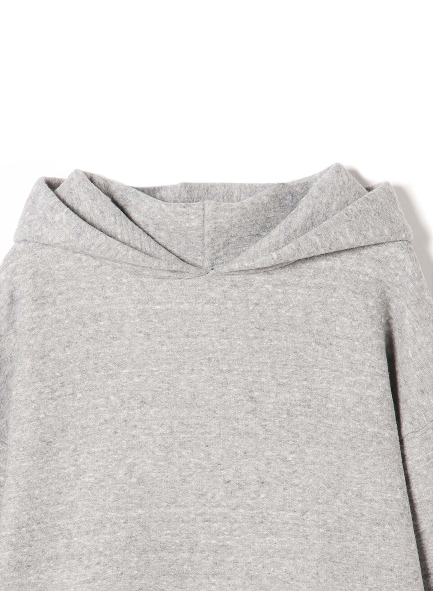 Tencel Brushed Fleece, Long Sleeve Hooded Pullover, #802-755, HT Grey