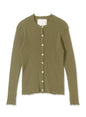 Waffle Rib Combo Tube, Long Sleeve Cardigan. #812-765, OLIVE