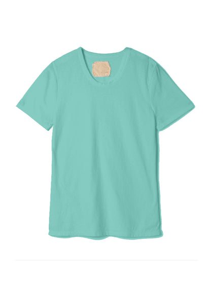 Reverse Cotton 32Gage Jersey, SS Basic Crew Tee, #812-766, BAY BLUE
