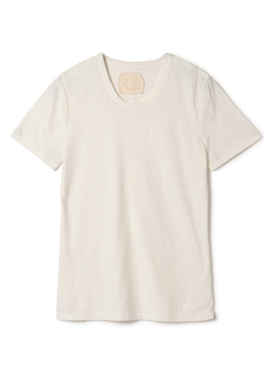 Reverse Cotton 32Gage Jersey, SS Basic Crew Tee, #812-766, WHITE