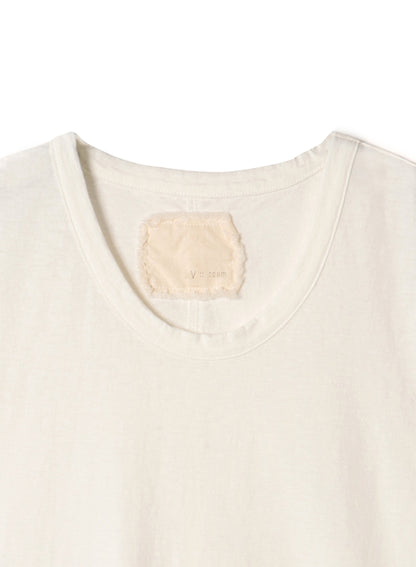 Reverse Cotton 32Gage Jersey, SS Basic Crew Tee, #812-766, WHITE