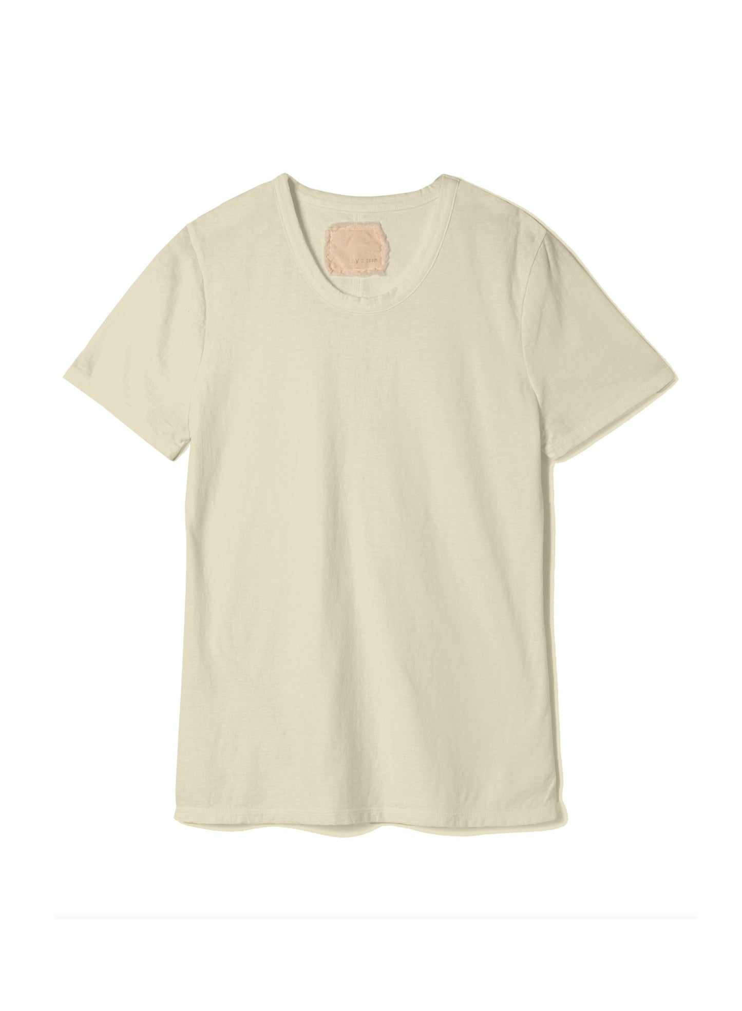 Reverse Cotton 32Gage Jersey, SS Basic Crew Tee, #812-766, YELLOW BUTTER
