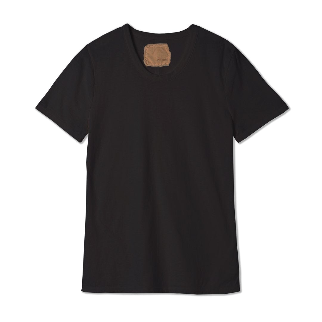 Reverse Cotton 32Gage Jersey, SS Basic Crew Tee, #812-766, BLACK