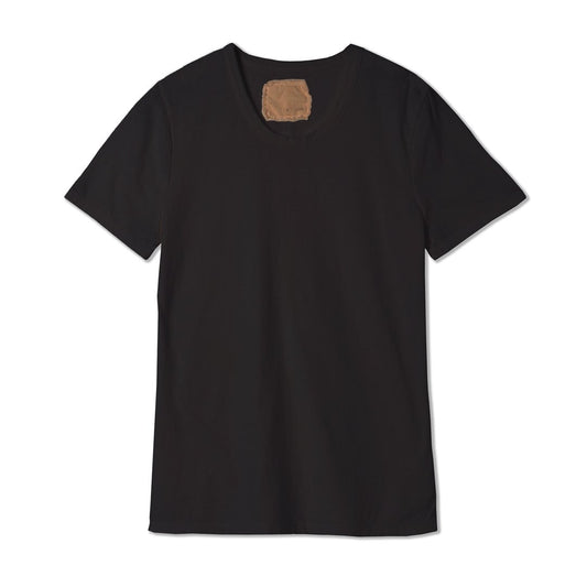 Reverse Cotton 32Gage Jersey, SS Basic Crew Tee, #812-766, BLACK