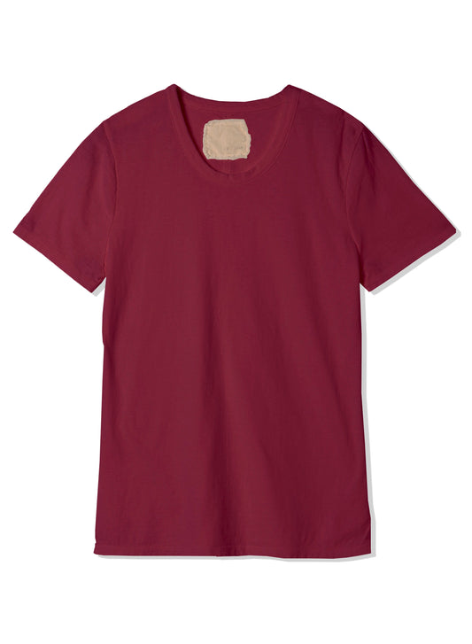 Reverse Cotton 32Gage Jersey, SS Basic Crew Tee, #812-766, BURGANDY