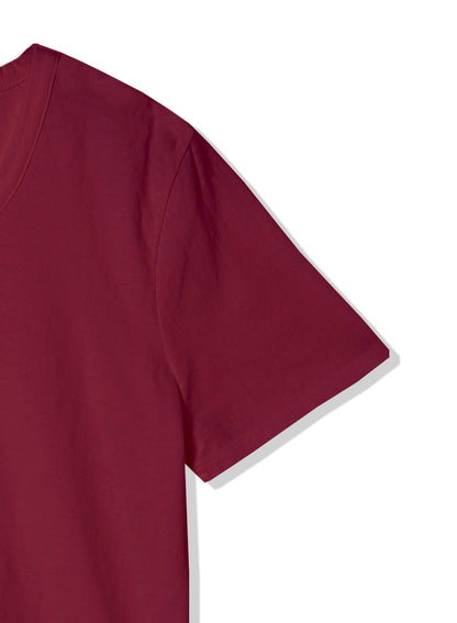 Reverse Cotton 32Gage Jersey, SS Basic Crew Tee, #812-766, BURGANDY