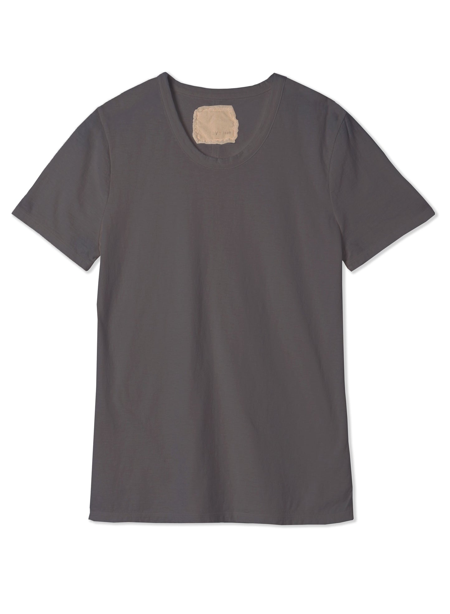 Reverse Cotton 32Gage Jersey, SS Basic Crew Tee, #812-766, DARK CHARCOAL
