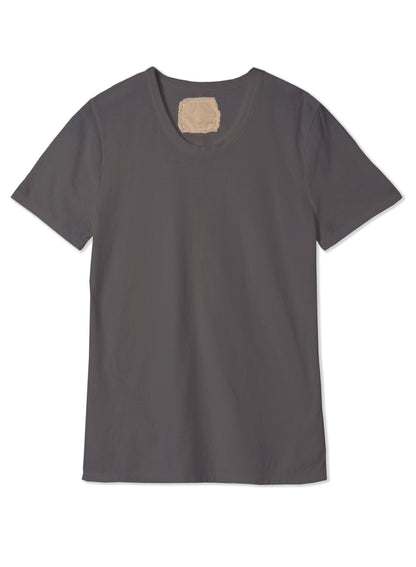 Reverse Cotton 32Gage Jersey, SS Basic Crew Tee, #812-766, DARK CHARCOAL