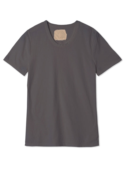 Reverse Cotton 32Gage Jersey, SS Basic Crew Tee, #812-766, DARK CHARCOAL