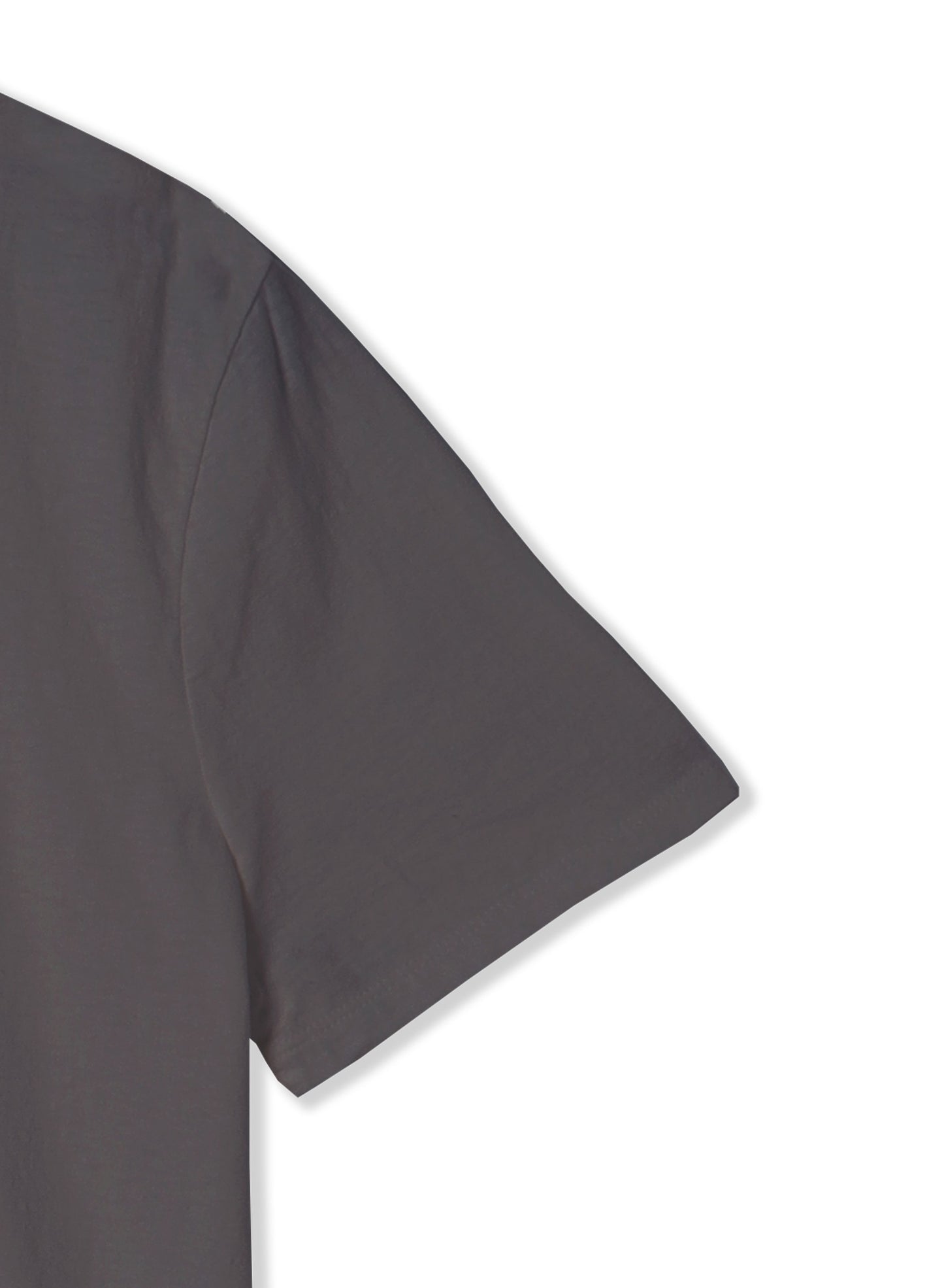 Reverse Cotton 32Gage Jersey, SS Basic Crew Tee, #812-766, DARK CHARCOAL