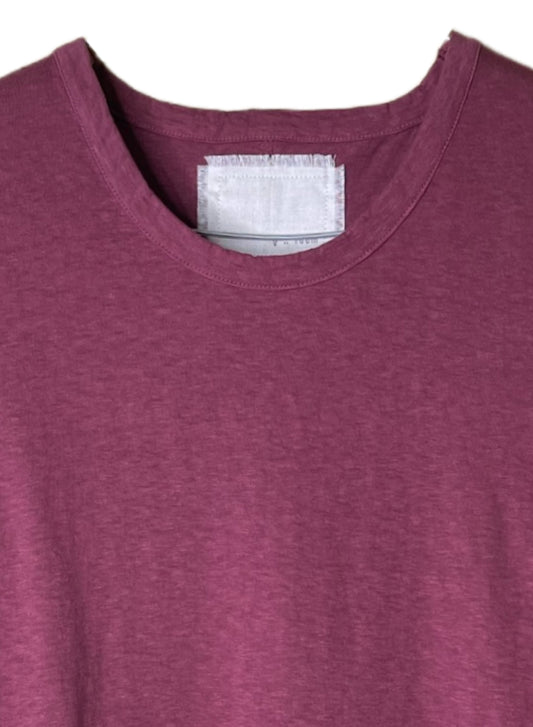 Reverse Cotton Jersey, Long Sleeve Regular Fit Crew Top, #812-767, BURGANDY