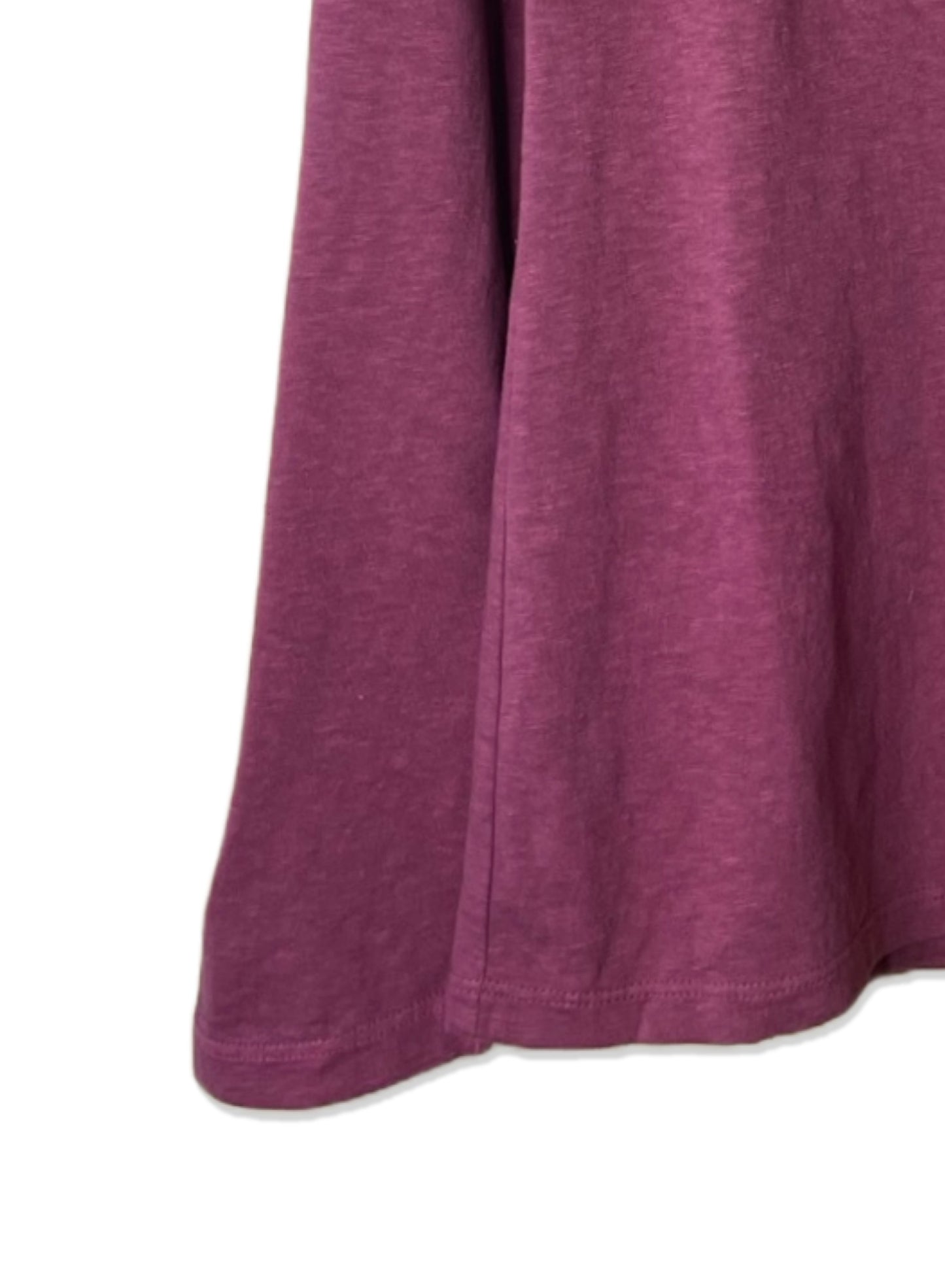 Reverse Cotton Jersey, Long Sleeve Regular Fit Crew Top, #812-767, BURGANDY