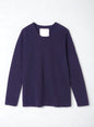 Reverse Cotton Jersey, Long Sleeve Regular Fit Crew Top, #812-767, Navy