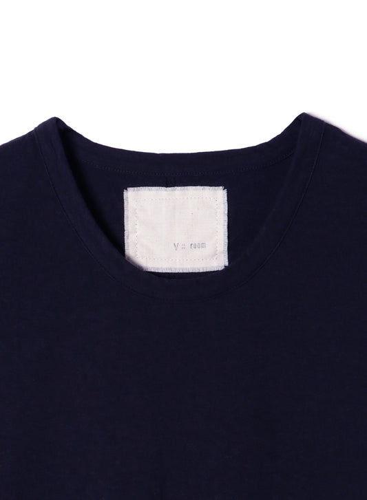 Reverse Cotton Jersey, Long Sleeve Regular Fit Crew Top, #812-767, Navy
