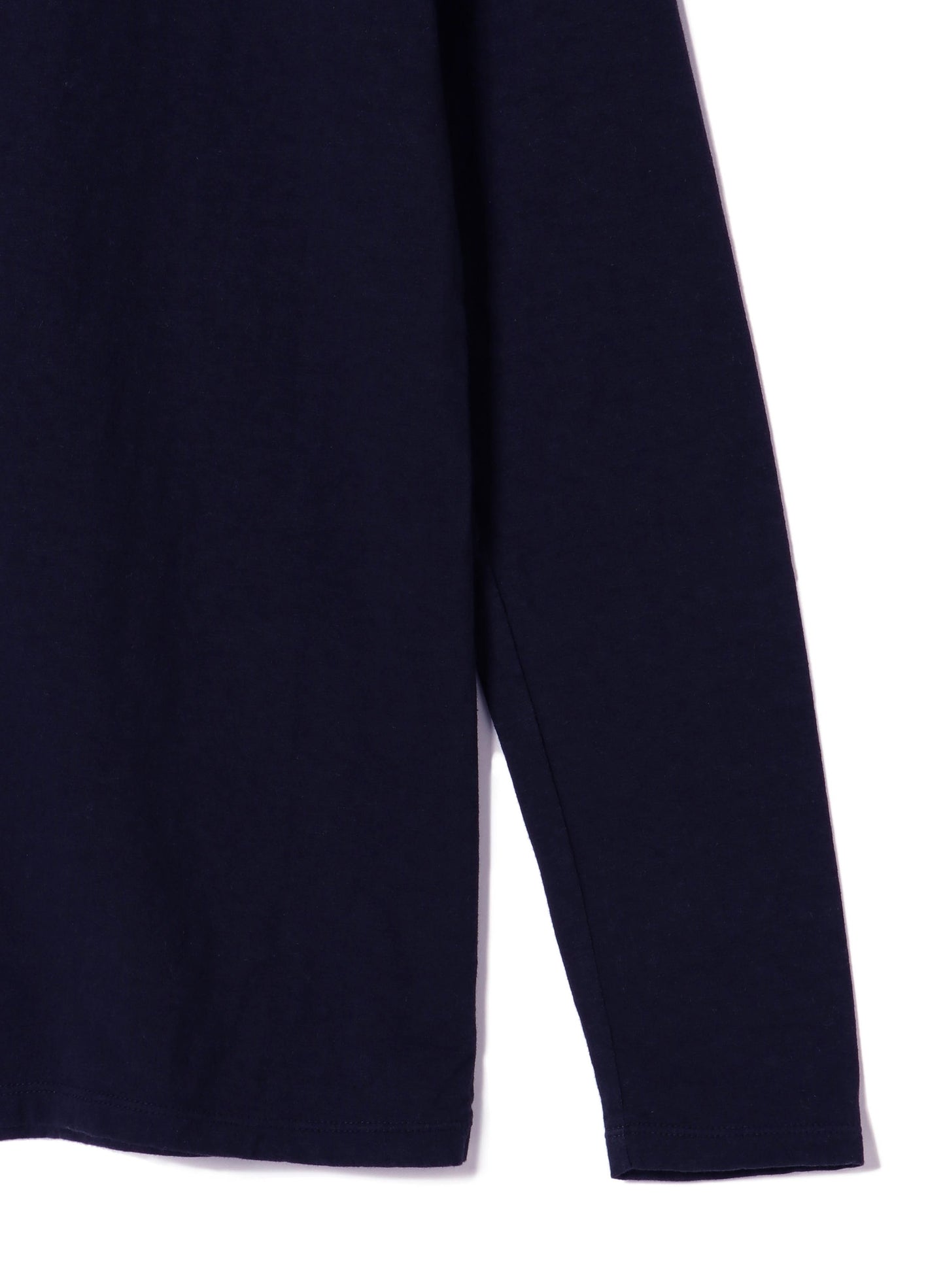 Reverse Cotton Jersey, Long Sleeve Regular Fit Crew Top, #812-767, Navy