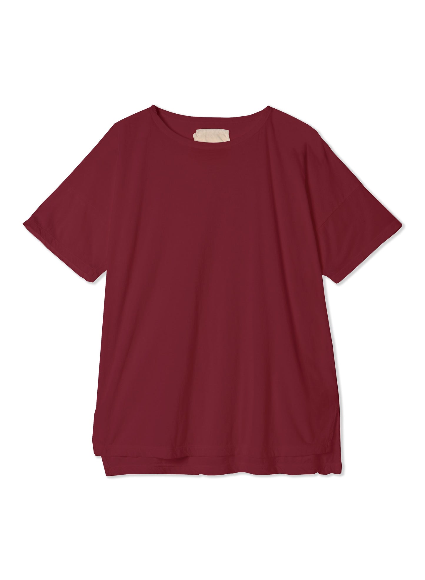 Reverse Cotton 32Gage Jersey, #812-768, SS Drop Shoulder Boat Neck Tee, BURGANDY