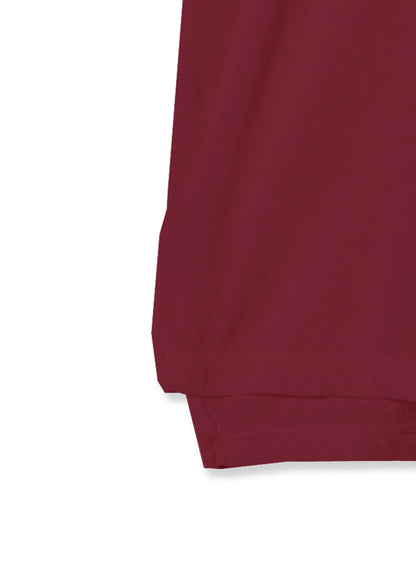 Reverse Cotton 32Gage Jersey, #812-768, SS Drop Shoulder Boat Neck Tee, BURGANDY