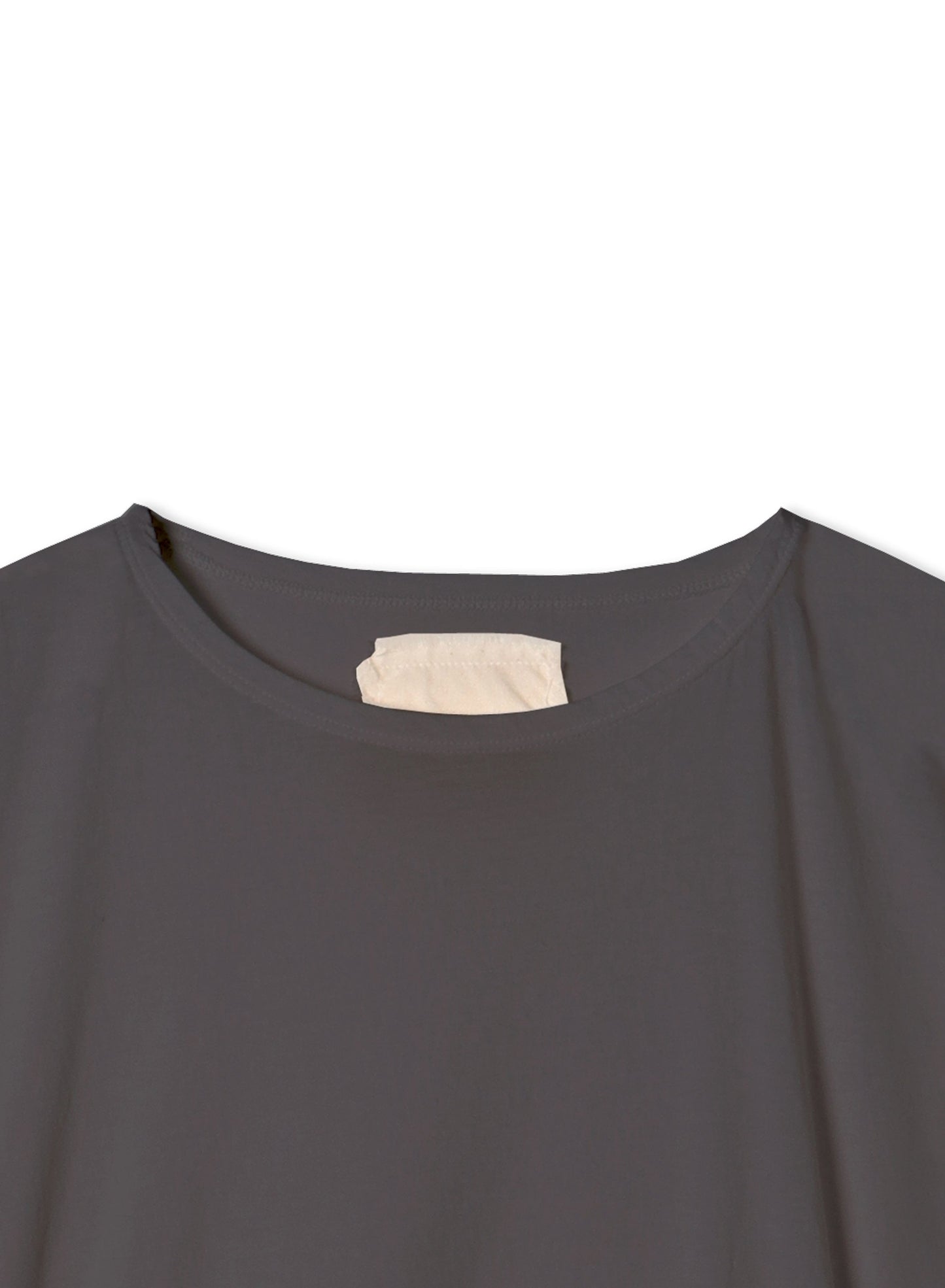 Reverse Cotton 32Gage Jersey, #812-768, SS Drop Shoulder Boat Neck Tee, DARK CHARCOAL