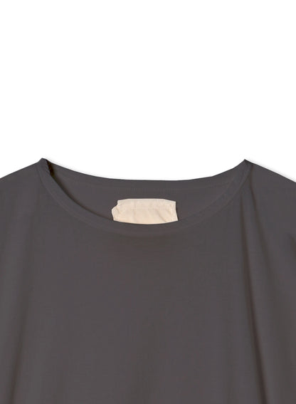 Reverse Cotton 32Gage Jersey, #812-768, SS Drop Shoulder Boat Neck Tee, DARK CHARCOAL