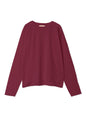 Reverse Cotton 32Gage Jersey, LS Drop Shoulder Boat Neck Tee, #812-769, Burgandy