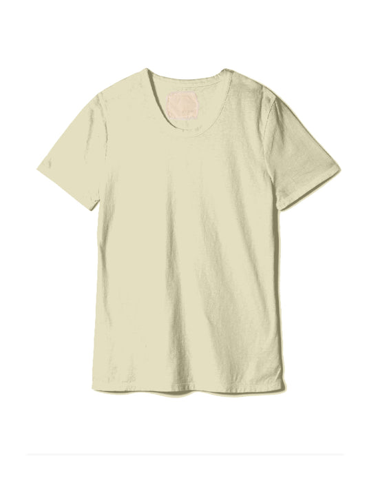 Hi-Soft 36Gage Jersey, SS Basic Crew Tee, #812-771, YELLOW BUTTER
