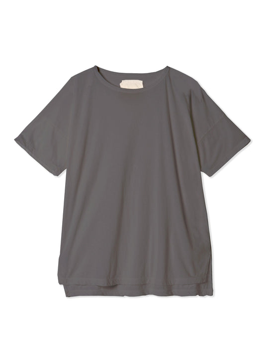 Hi-Soft 36Gage Jersey, SS Drop Shoulder Boat Neck Tee, ＃812-773, Charcoal