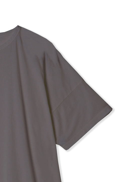 Hi-Soft 36Gage Jersey, SS Drop Shoulder Boat Neck Tee, ＃812-773, Charcoal