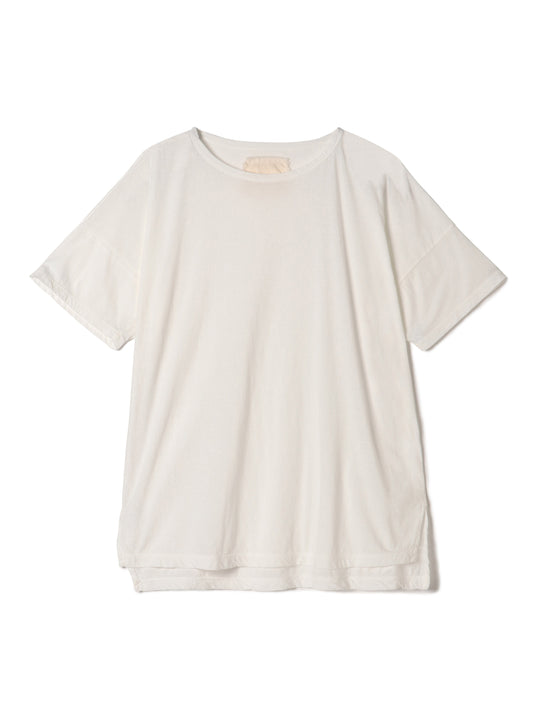 Hi-Soft 36Gage Jersey, SS Drop Shoulder Boat Neck Tee, ＃812-773, White