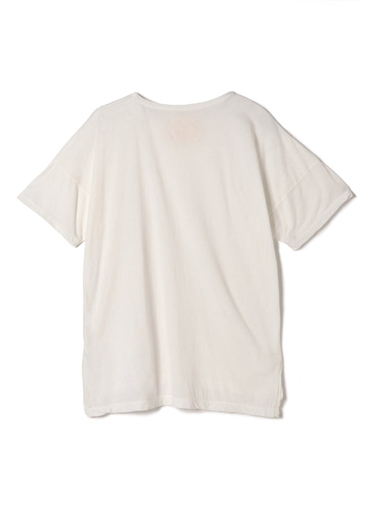 Hi-Soft 36Gage Jersey, SS Drop Shoulder Boat Neck Tee, ＃812-773, White