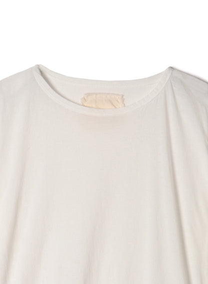 Hi-Soft 36Gage Jersey, SS Drop Shoulder Boat Neck Tee, ＃812-773, White