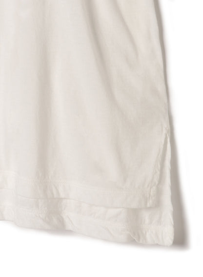 Hi-Soft 36Gage Jersey, SS Drop Shoulder Boat Neck Tee, ＃812-773, White