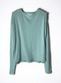 Hi-Soft 36Gage Jersey, LS Drop Shoulder Boat Neck Tee, #812-774, SAGE