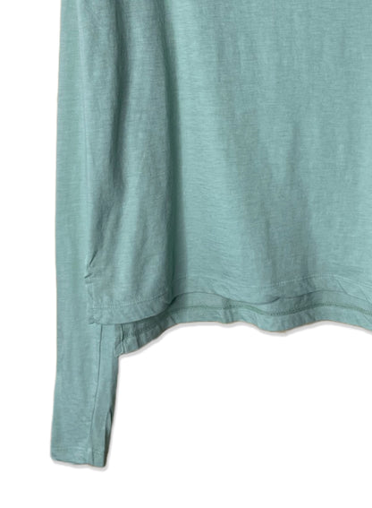 Hi-Soft 36Gage Jersey, LS Drop Shoulder Boat Neck Tee, #812-774, SAGE