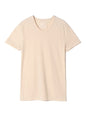 Cotton-Cashmere 28Gage Jersey, SS Basic Crew Tee, #812-775, Natural
