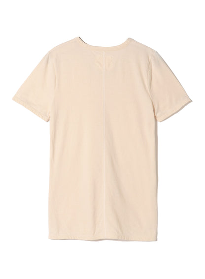 Cotton-Cashmere 28Gage Jersey, SS Basic Crew Tee, #812-775, Natural