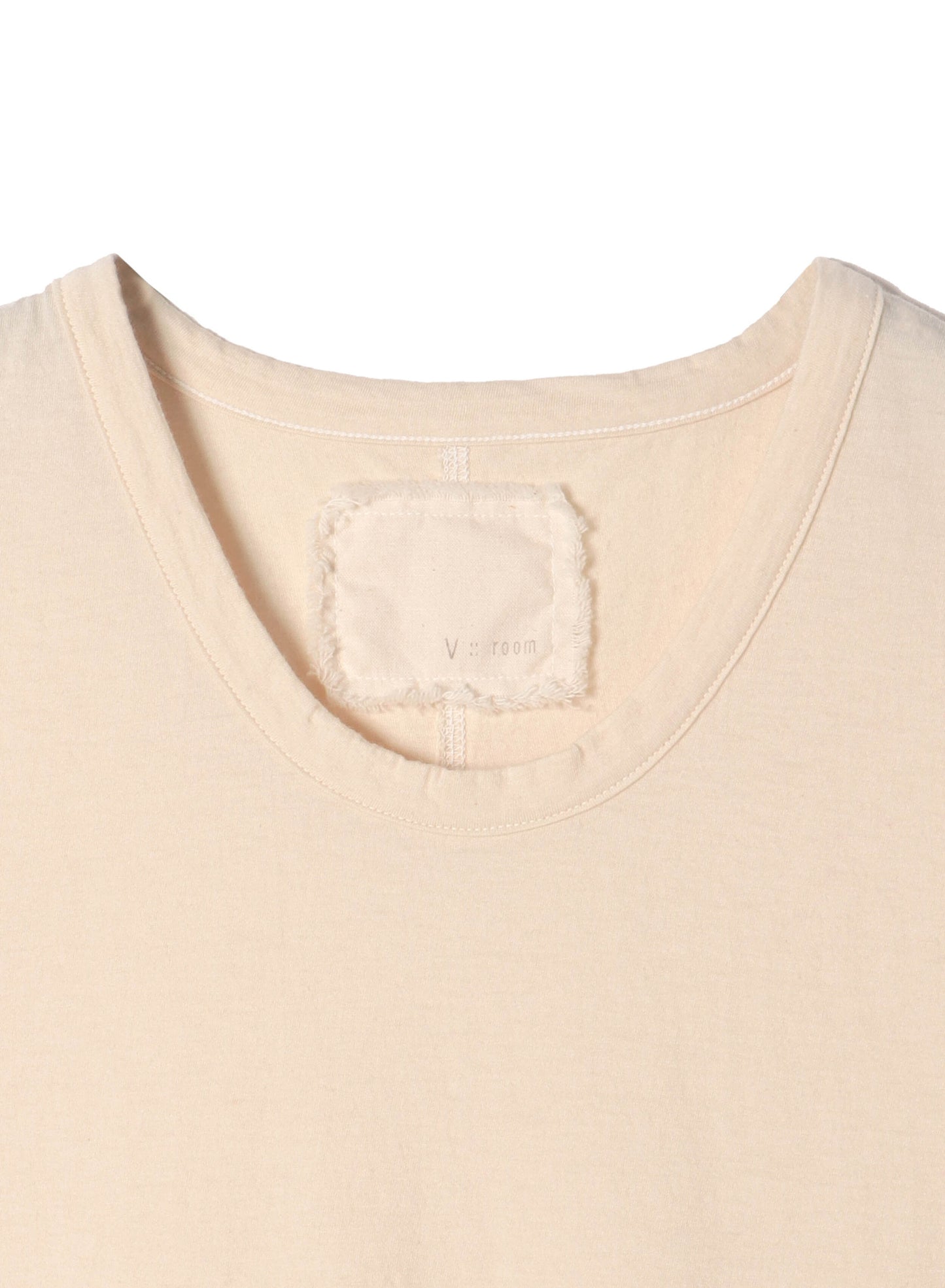 Cotton-Cashmere 28Gage Jersey, SS Basic Crew Tee, #812-775, Natural