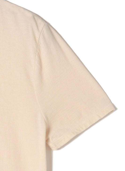 Cotton-Cashmere 28Gage Jersey, SS Basic Crew Tee, #812-775, Natural