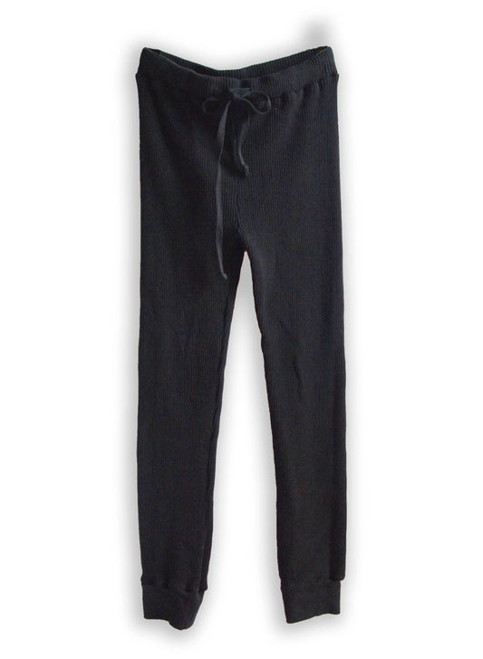 Waffle Rib Combo Tube, Jogger Leggings, #821-790, Black