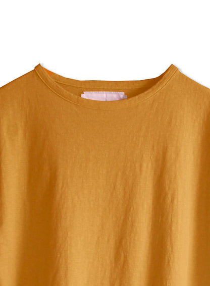 Linen Soft Jersey, LS Drop Shoulder Boat Neck Tee, #  821-798, MARMALADE