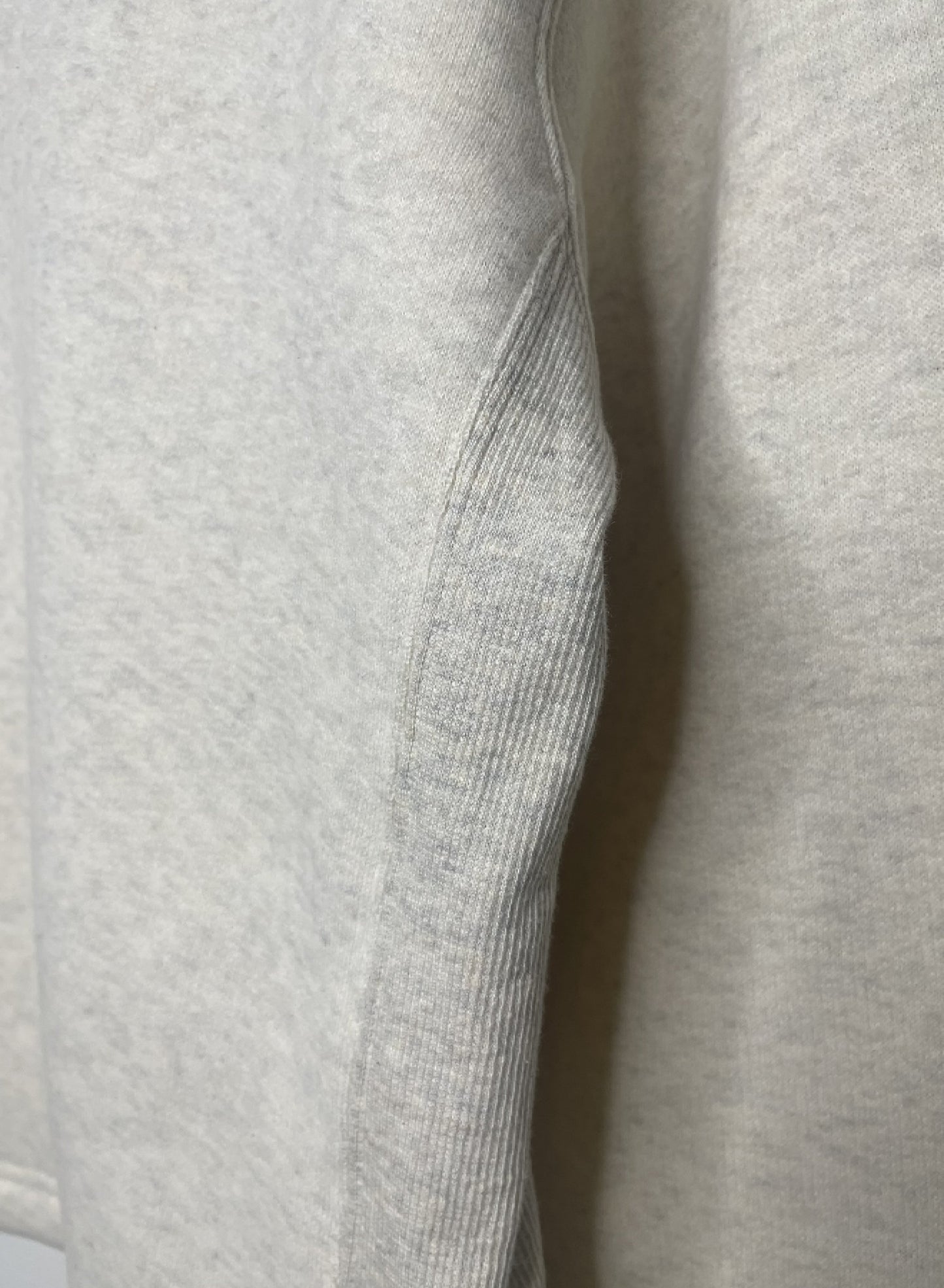 Cotton Tencel Brushed Fleece, LS Clean Boat Neck Sweatshirts, #822-805, OATMEAL, ONE SIZE