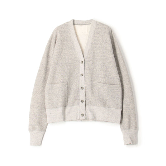 Cotton Tencel Brushed Fleece, LS Cardigan, #822-806, HEATHER GREY, ONE SIZE