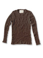 Hi-Soft Double Face, LS Crew Top, #822-807, BLACK