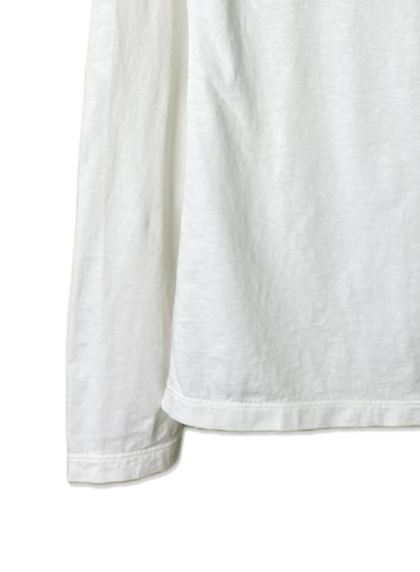 Reverse Cotton 32Gage Jersey, LS Drop Shoulder Mock Neck Tee, #822-809, WHITE