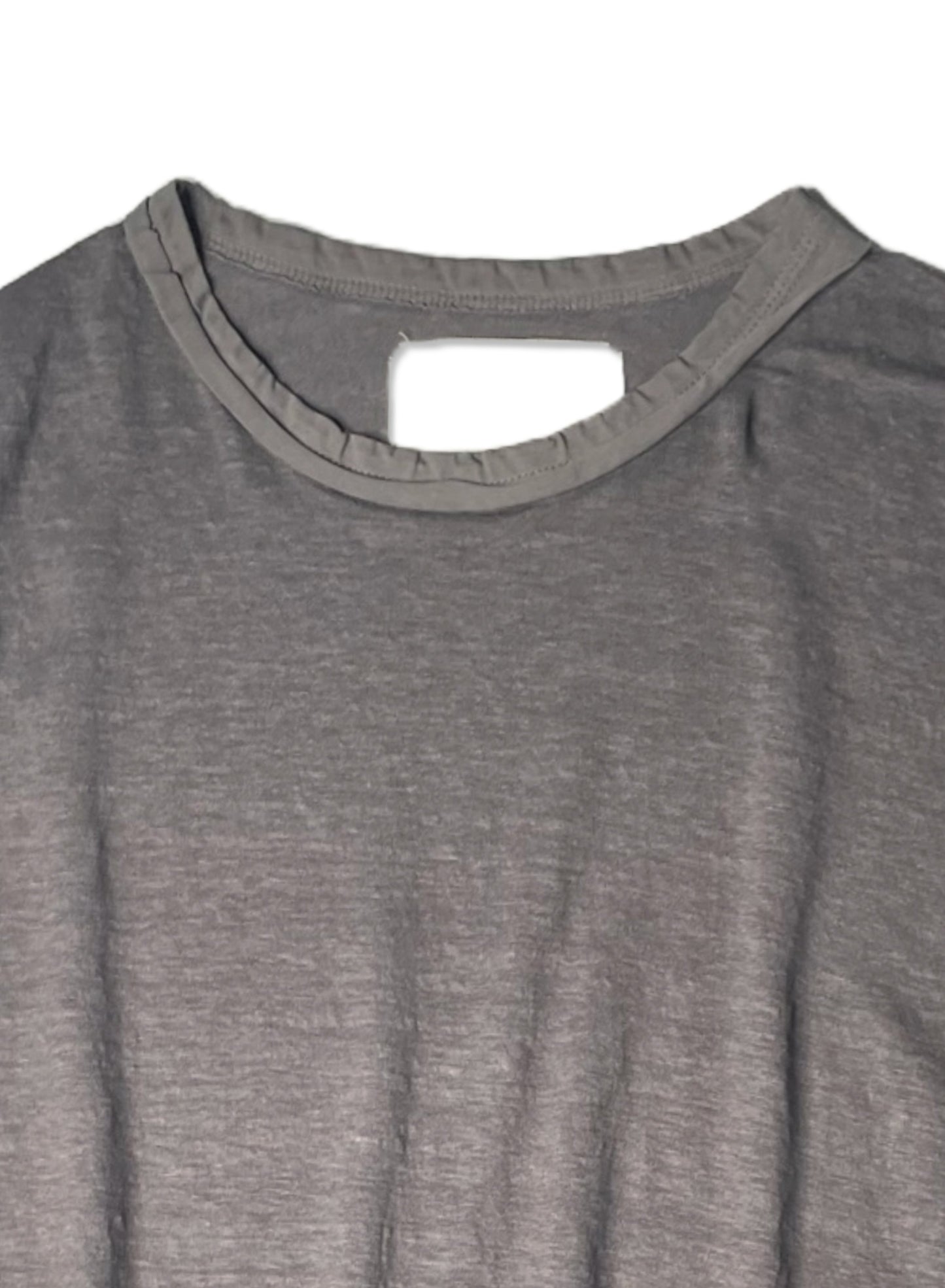 Hemp Jersey, #831-816, Oversized LS Crew, Hemp 100%, CHARCOAL, ONE SIZE