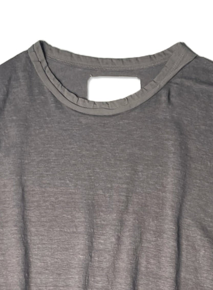 Hemp Jersey, #831-816, Oversized LS Crew, Hemp 100%, CHARCOAL, ONE SIZE