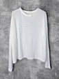 Hemp Jersey, #831-816, Oversized LS Crew, Hemp 100%, WHITE, ONE SIZE