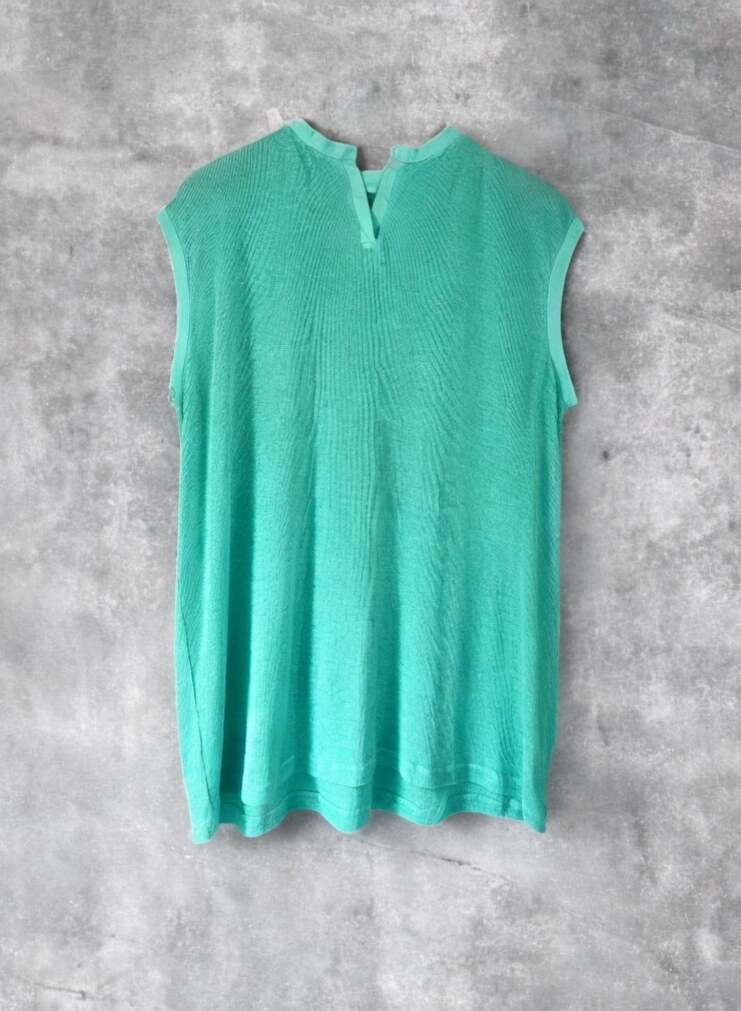 Hemp Rib, #831-817, Slit Tanktop, Hemp 100%, BAYBLUE