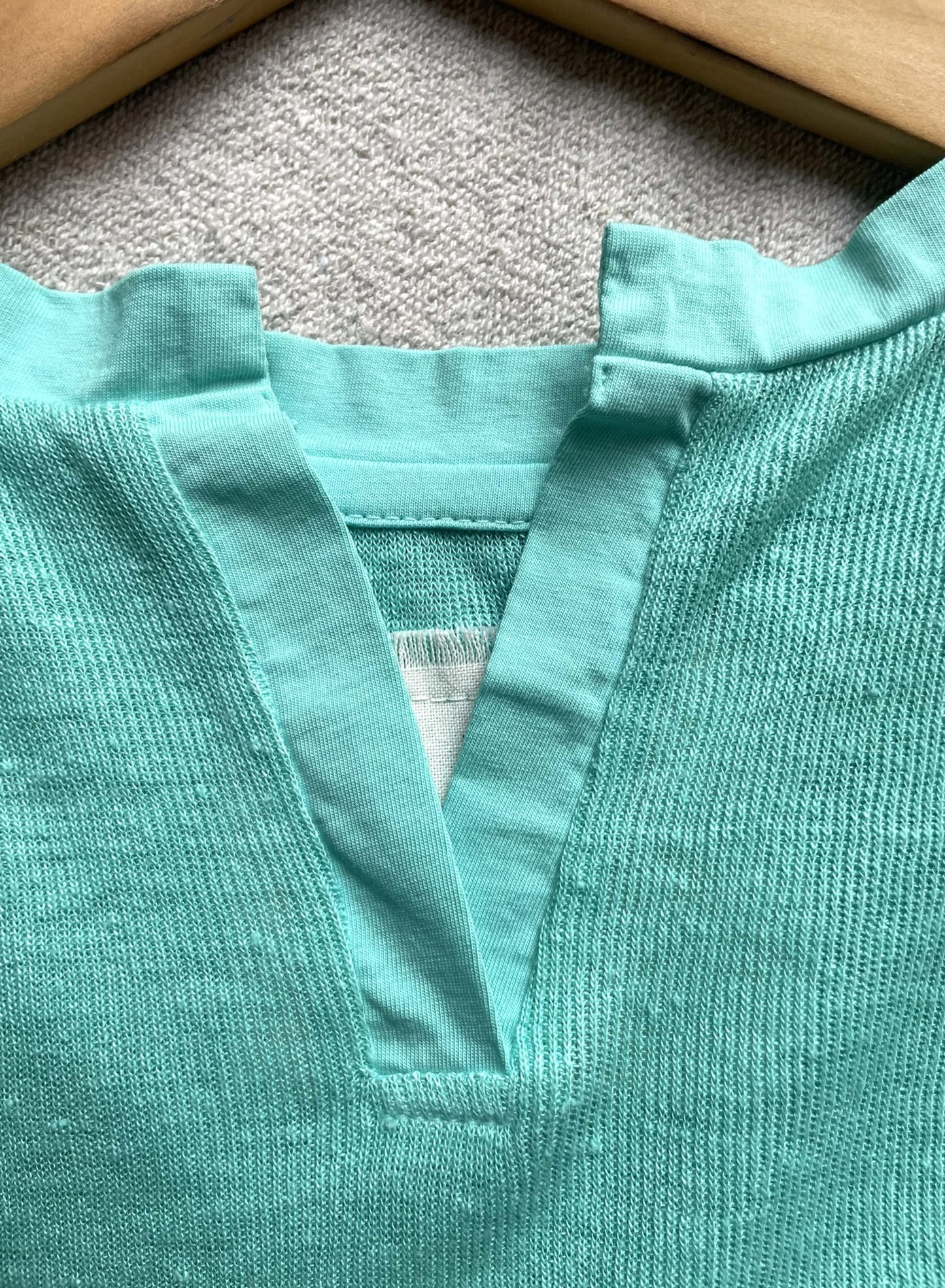 Hemp Rib, #831-817, Slit Tanktop, Hemp 100%, BAYBLUE