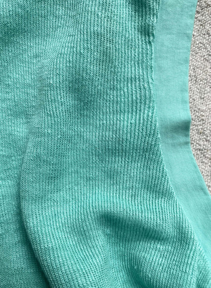 Hemp Rib, #831-817, Slit Tanktop, Hemp 100%, BAYBLUE